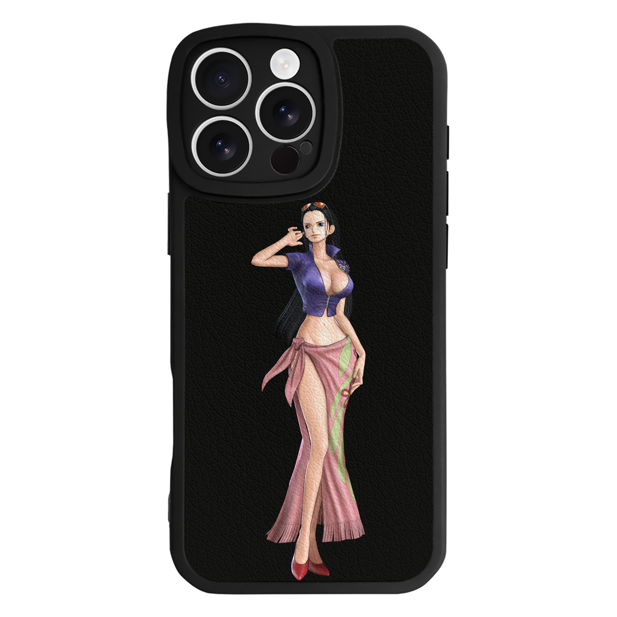 （画像用） ワンピース ニコ・ロビン ONE PIECE Nico Robin 【iPhone 16シリーズ対応】シリコンスマホケース（レザー調） 材質：シリコン